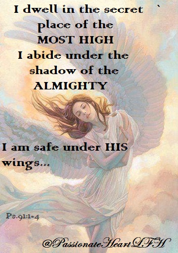 I AM SAFE UNDER HIS WINGS READY TO POST