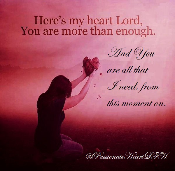 Here's my heart Lord